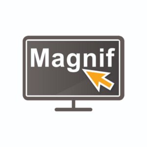 Ekrano vaizdo didinimo programinė įranga „SuperNova Magnifier“